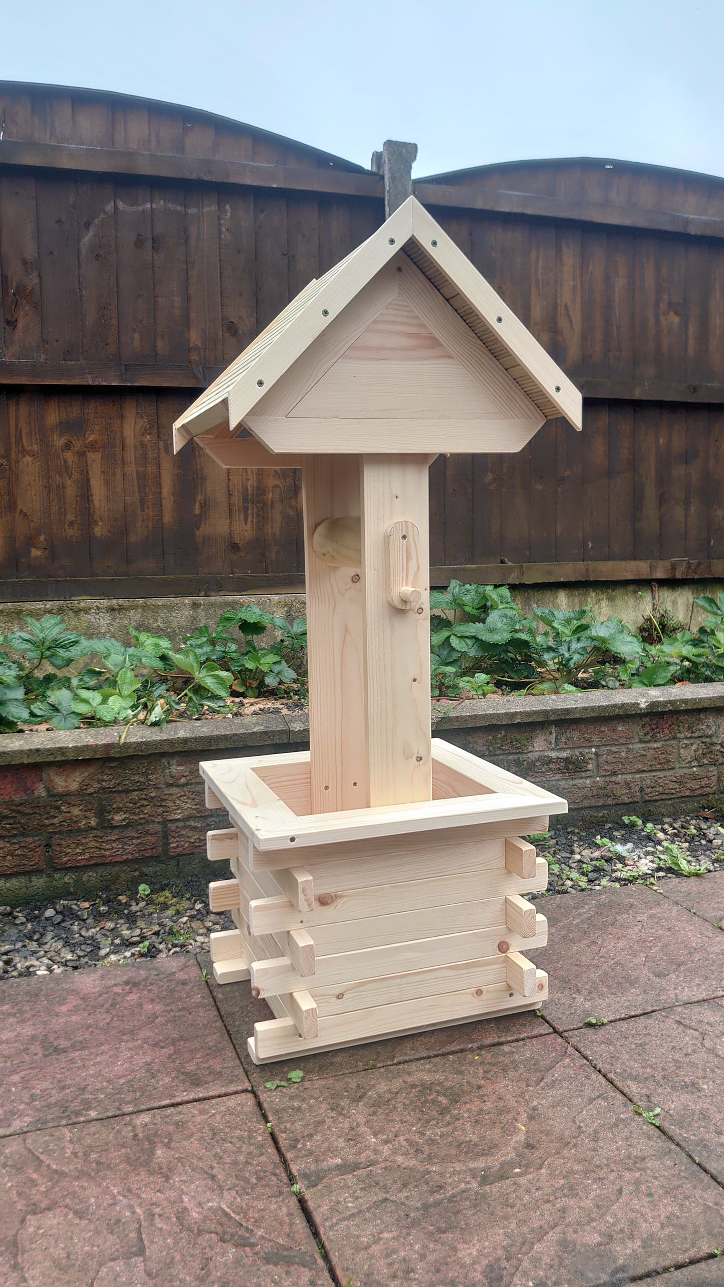 Handmade Wishing Well 110 cm tall, Planter, Garden Decoration, Wedding Gift
