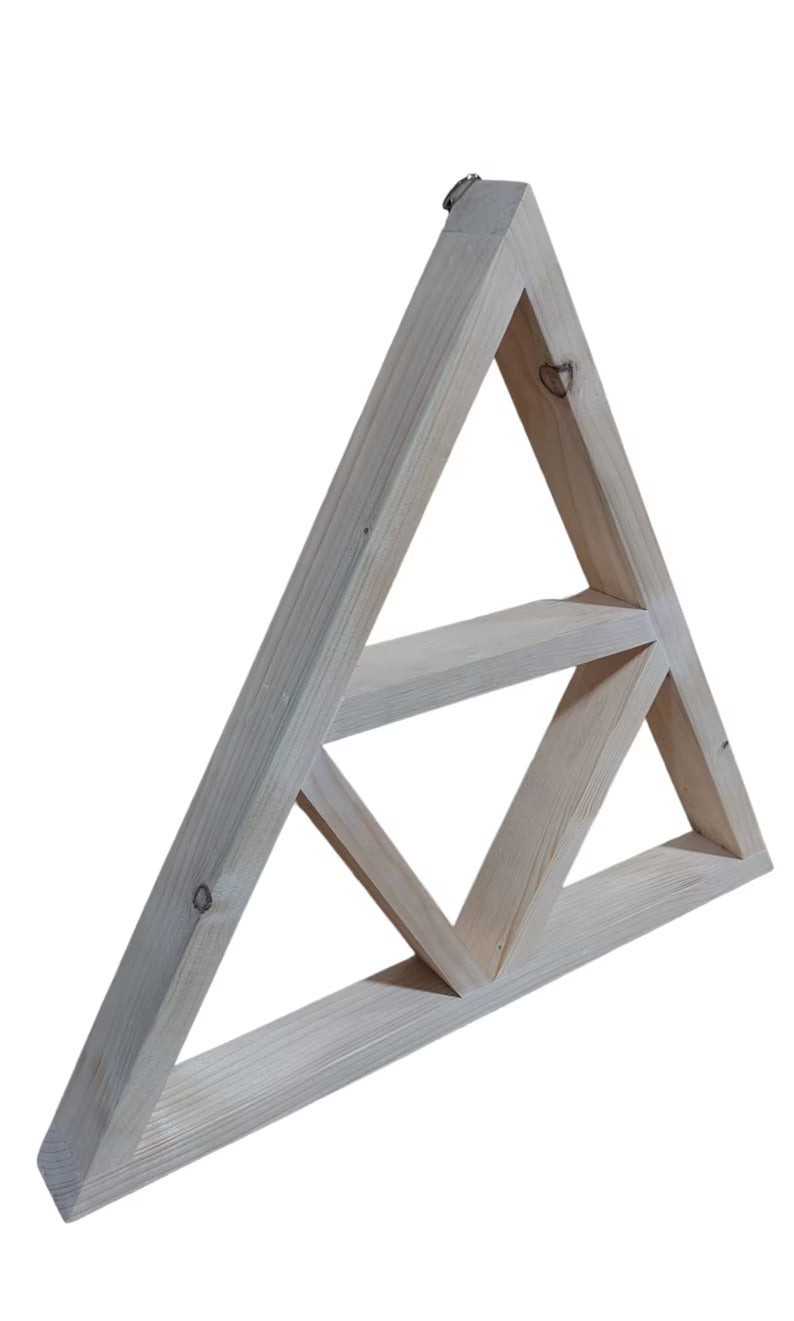 Triangle display, wall altar, display shelf, altar, Large triangle altar, triangle altar, crystal display shelf, triangle shelf