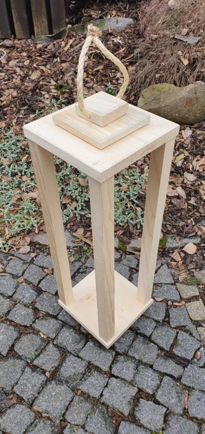 Handcrafted Farmhouse Wooden Lanterns, floor lantern, wedding decoration, Garden Lights