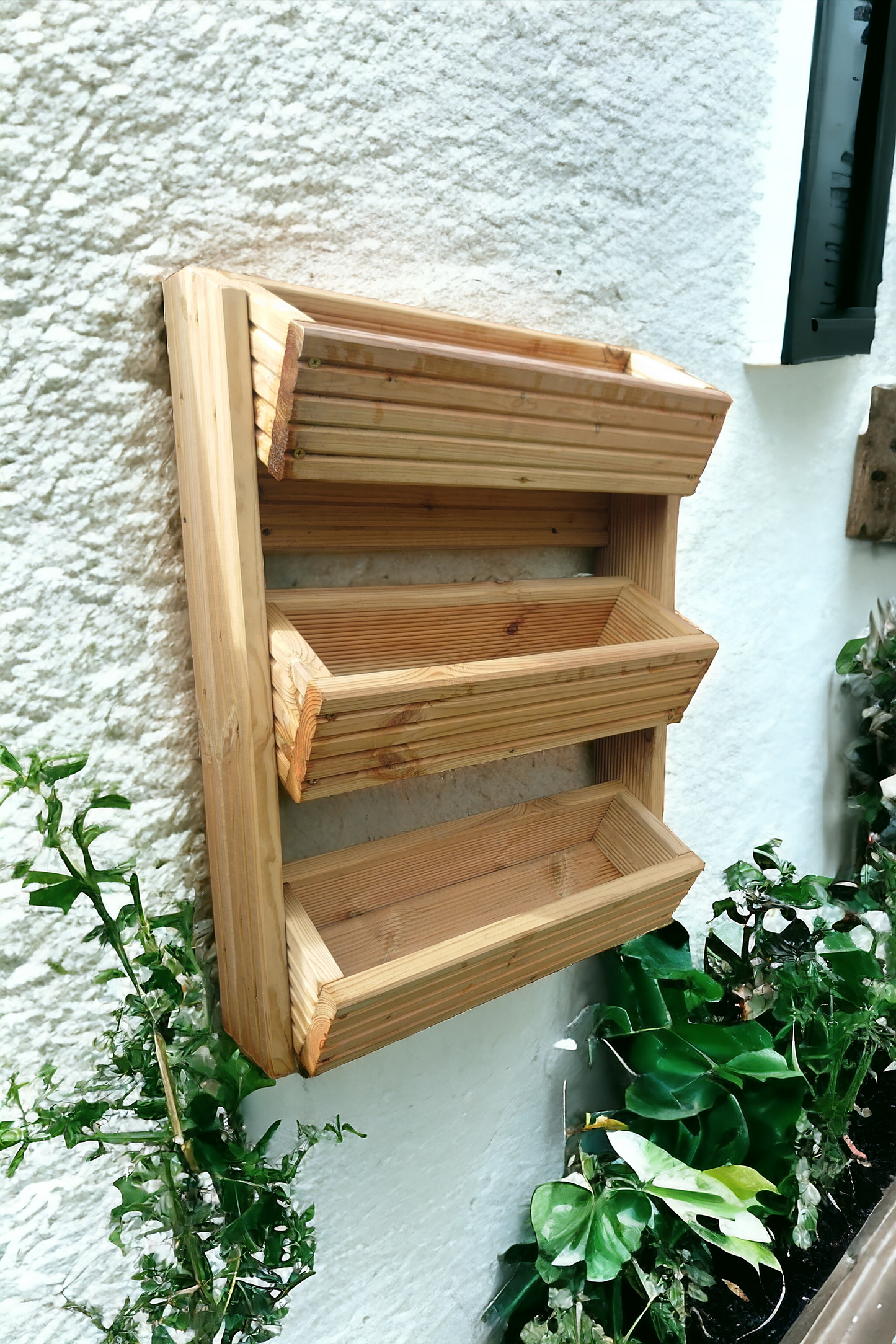Vertical Tiered Wall Planter, Hanging Planer Box, Fence Tiered Wooden Planter.