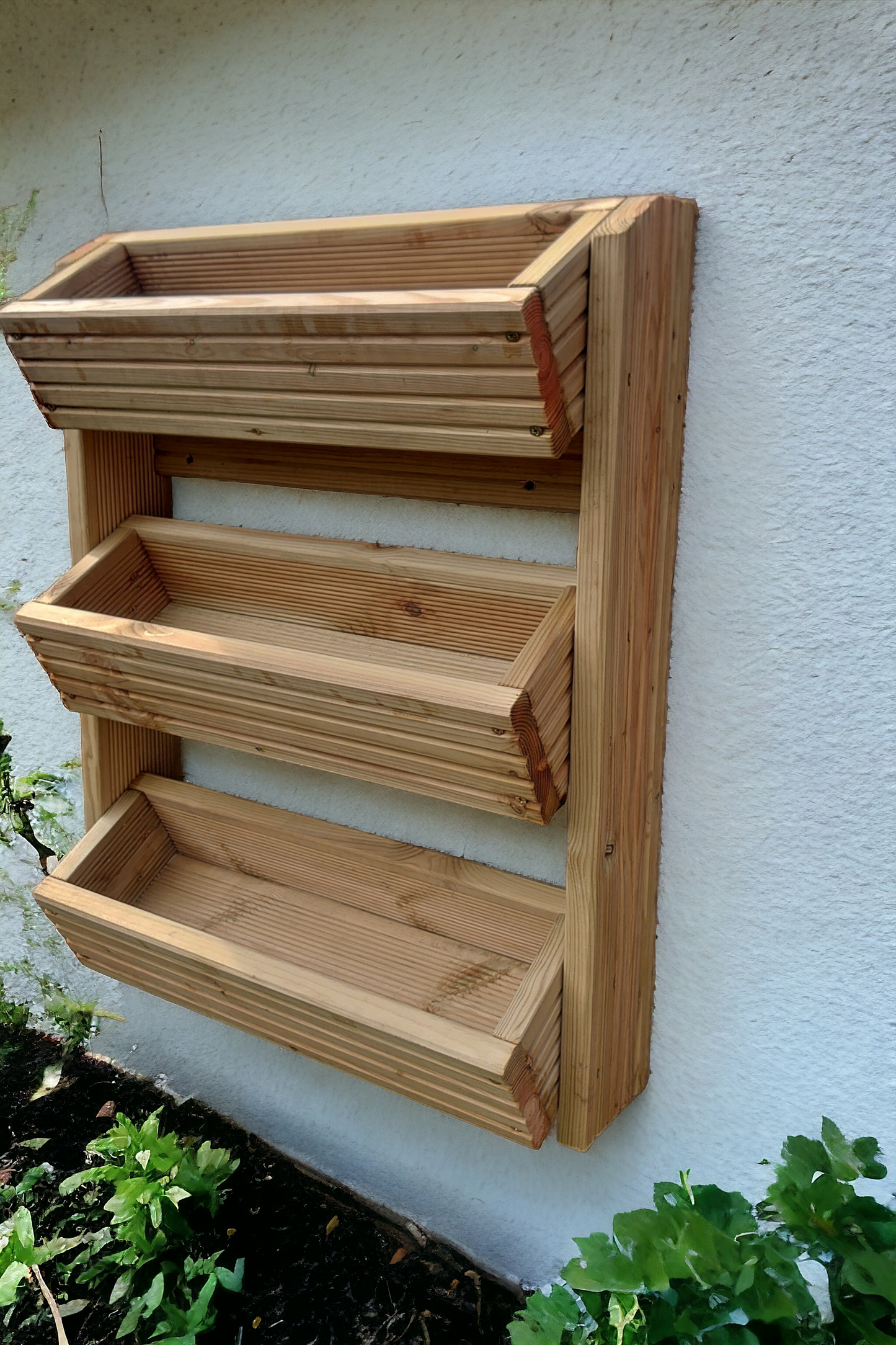 Vertical Tiered Wall Planter, Hanging Planer Box, Fence Tiered Wooden Planter.