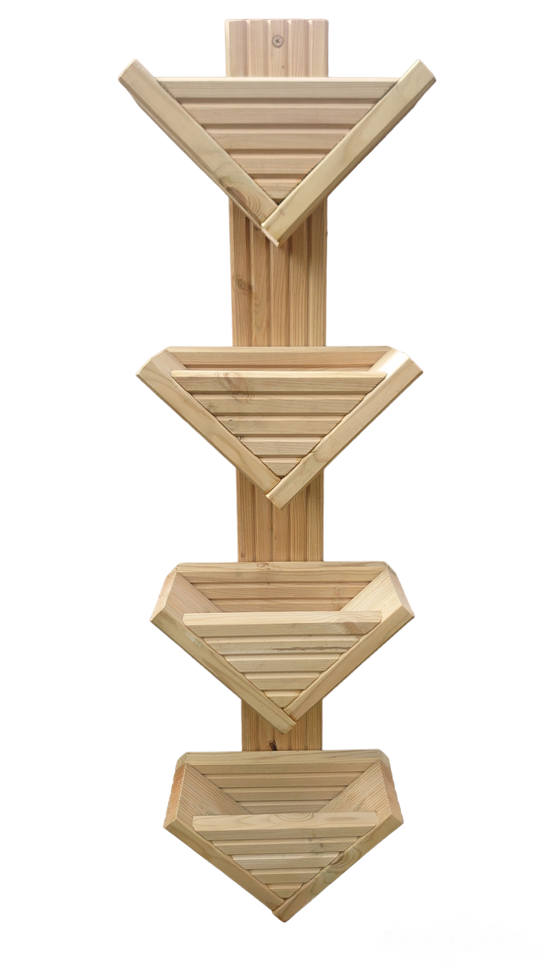 Vertical Tiered Triangle Planter, Herbs Wall Garden, Fence Hanging Planter, Strawberry Planters.