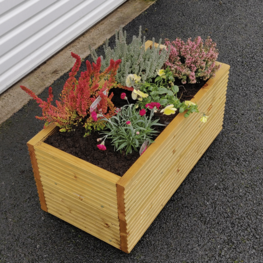 Medium Rectangular Wooden Planter