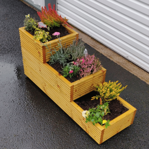 3-Tier Wooden Planter