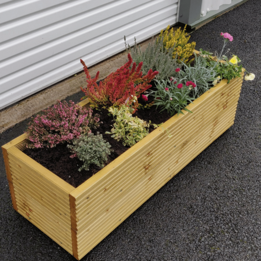 XL Rectangular Wooden Planter