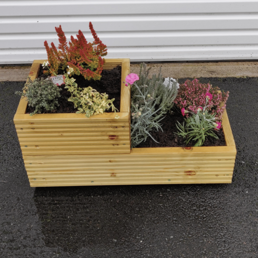 2 tiered Wooden Planter Box