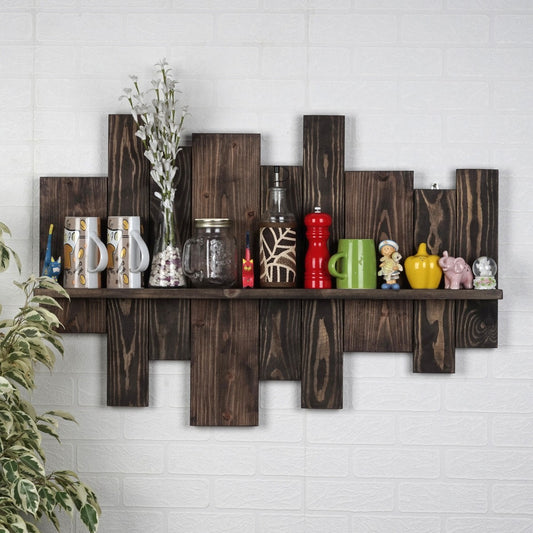 Rustic Wall Mounted Shelf Reclaimed wood