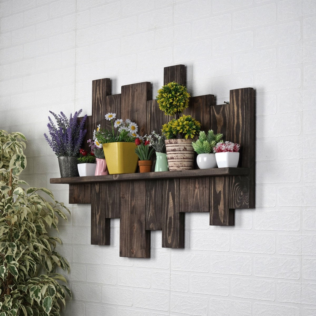 Rustic Wall Mounted Shelf Reclaimed wood