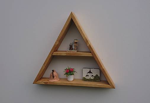 Rustic Triangle shelf, floating triangle shelf , triangle wall shelf, brown shelf, wood triangle, display shelf, modular shelf