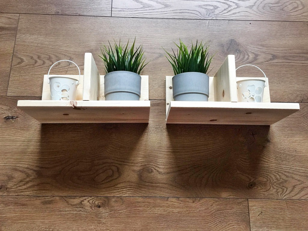 Wooden Shelves set of 2