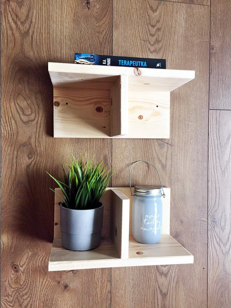 Wooden Shelves set of 2