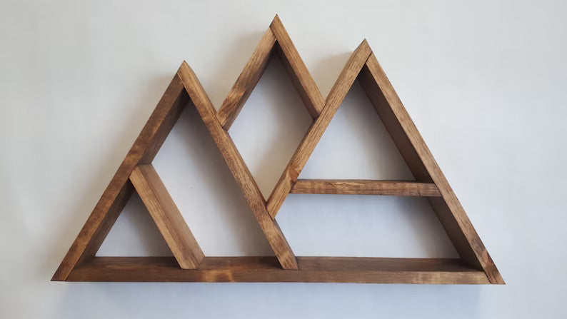 Kids Mountain Shelf - Wood Mountain Shelf - Wall Hangings - Rustic Decor - Nursery Room Decor - Home Decor - Floating Shelf