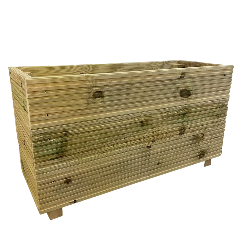 Large Garden Wooden Decking Patio Planter Trough Herb Garden 3 Board