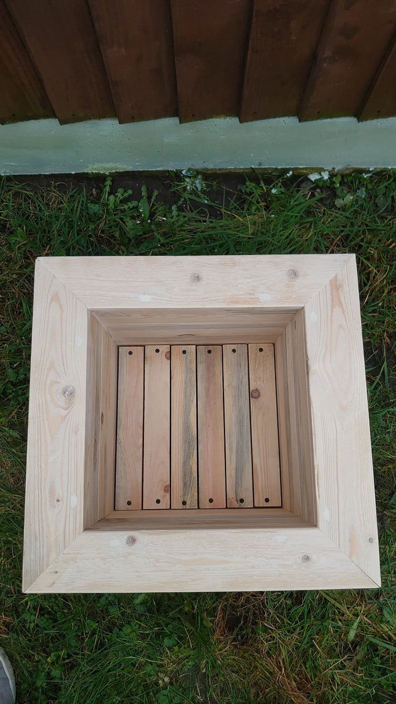 Handmade Square wooden garden planter