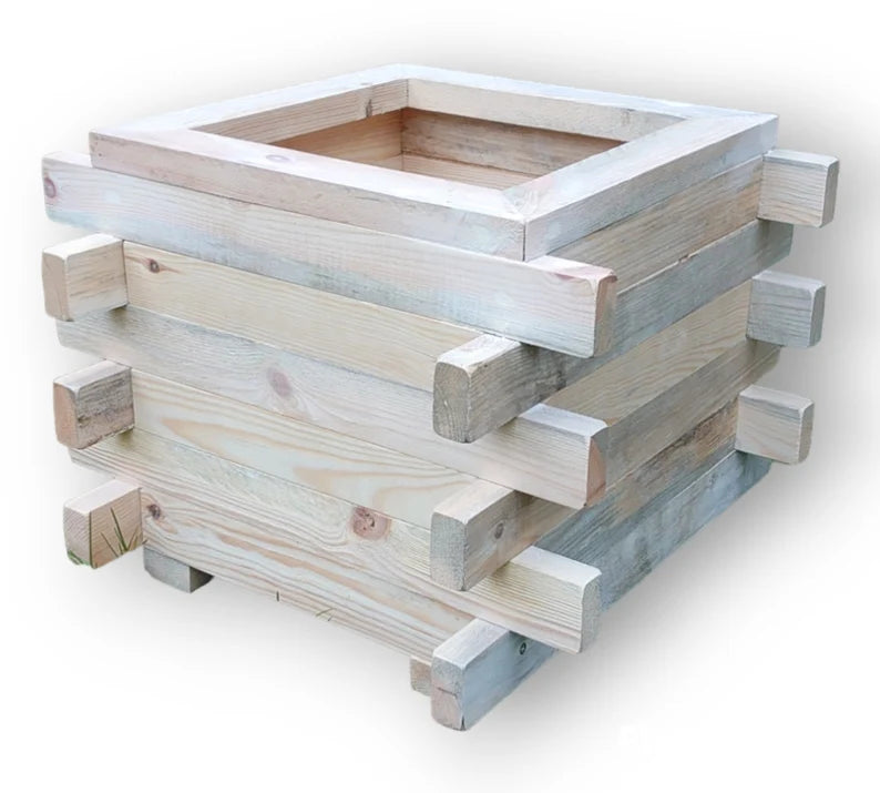 Handmade Square wooden garden planter