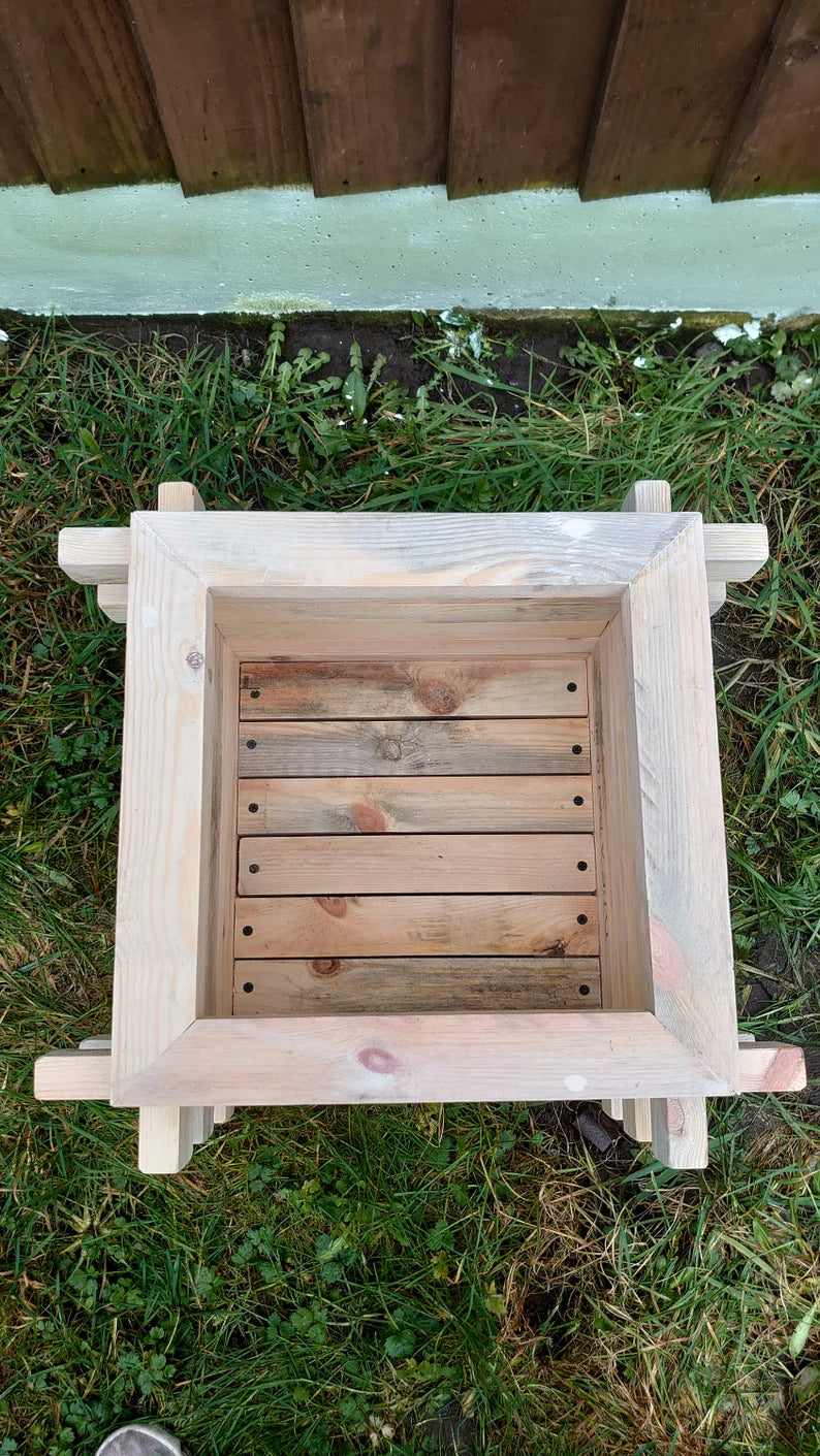 Handmade Square wooden garden planter