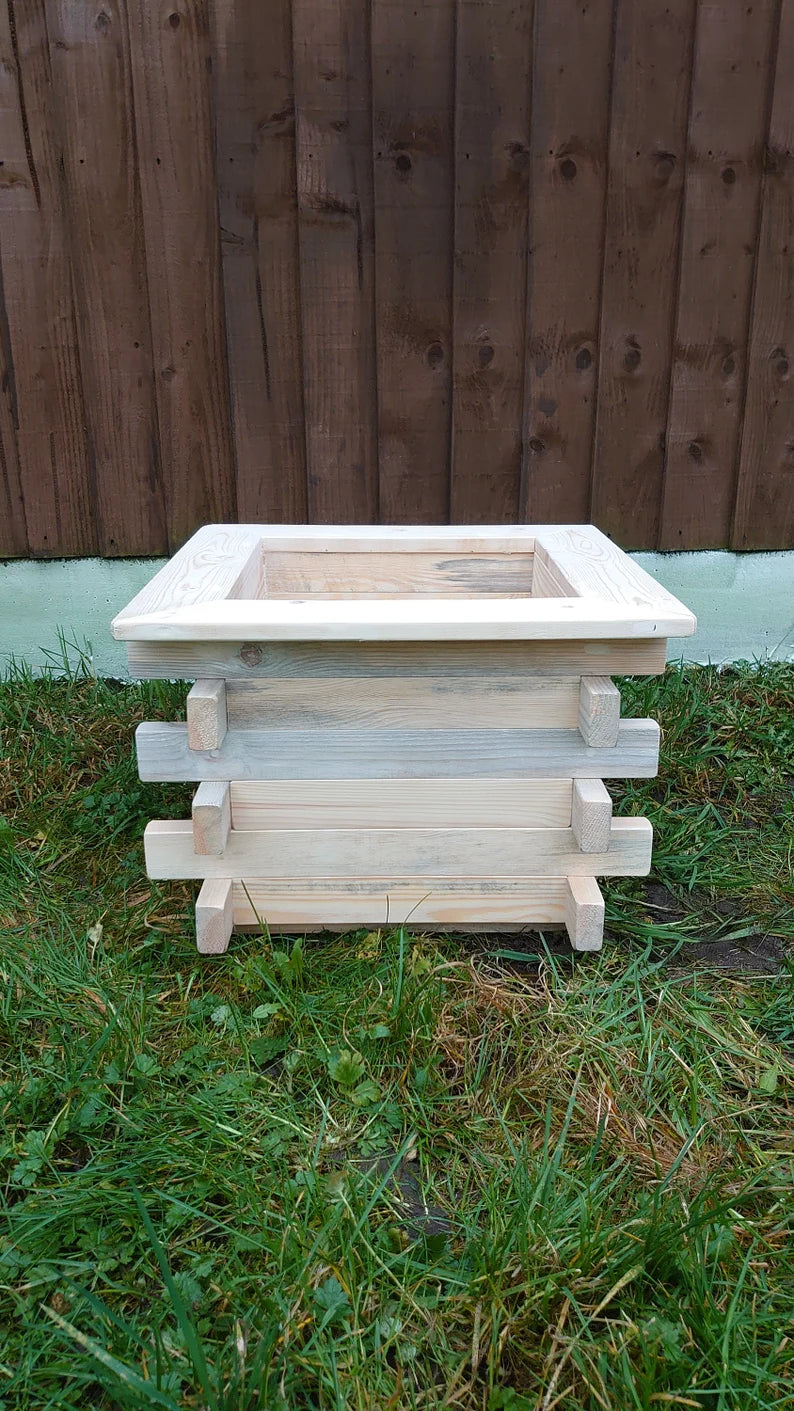 Handmade Square wooden garden planter