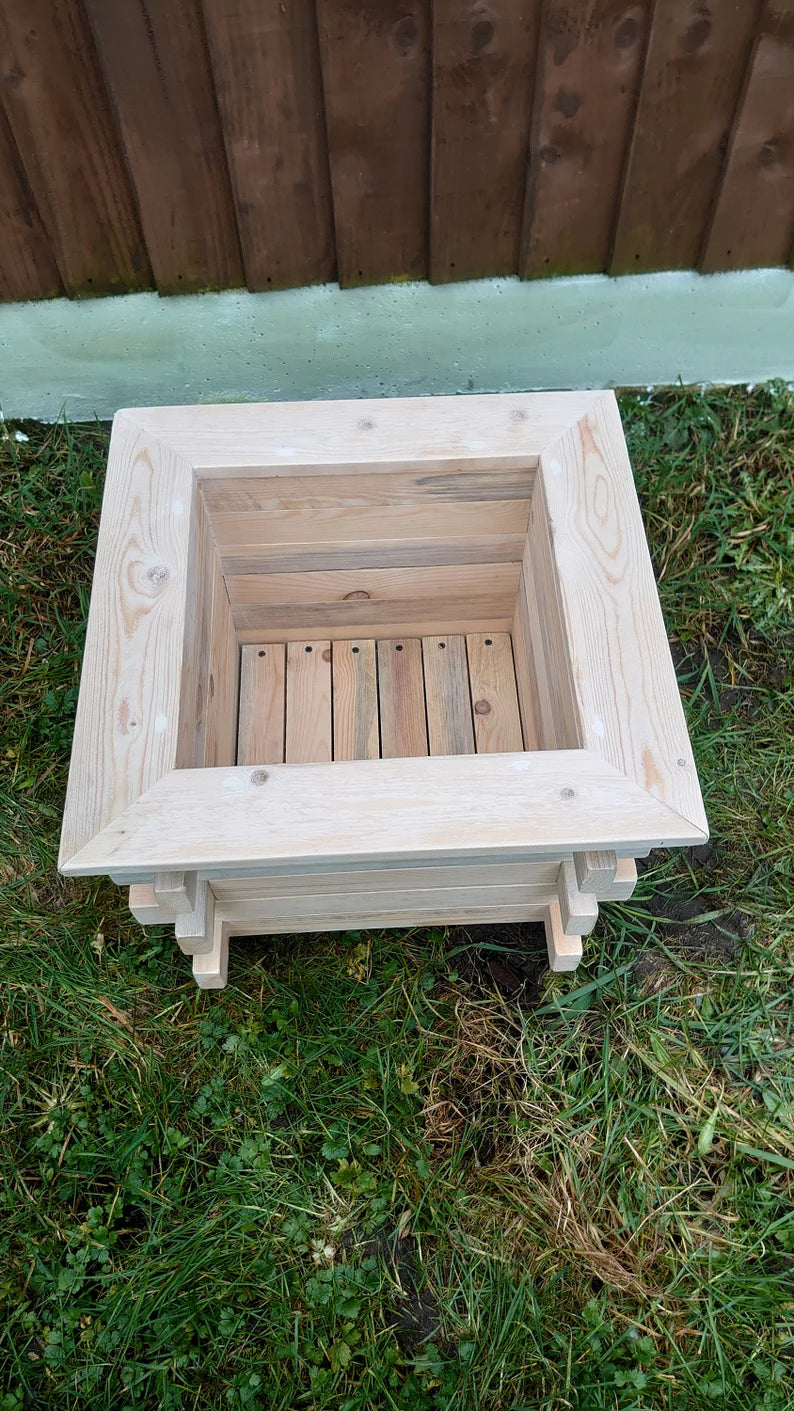 Handmade Square wooden garden planter