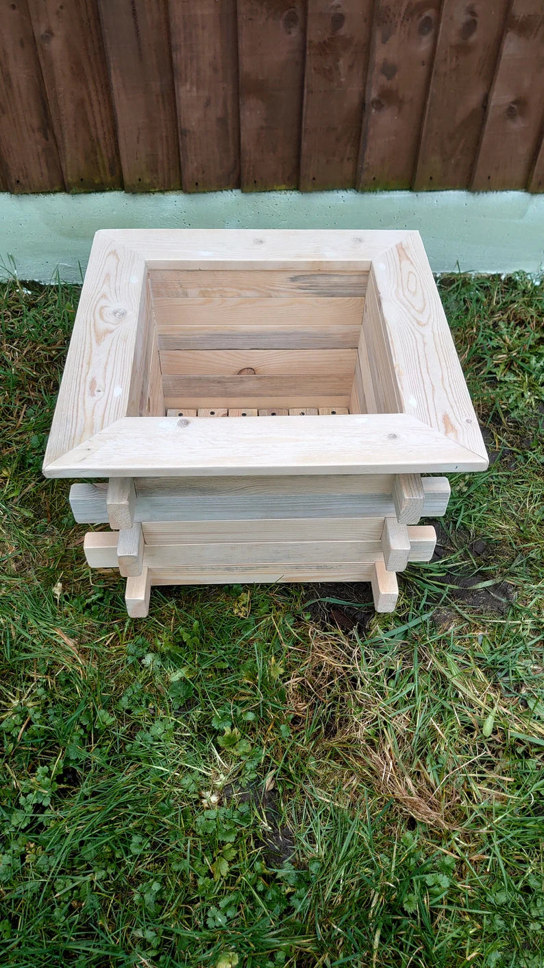 Handmade Square wooden garden planter