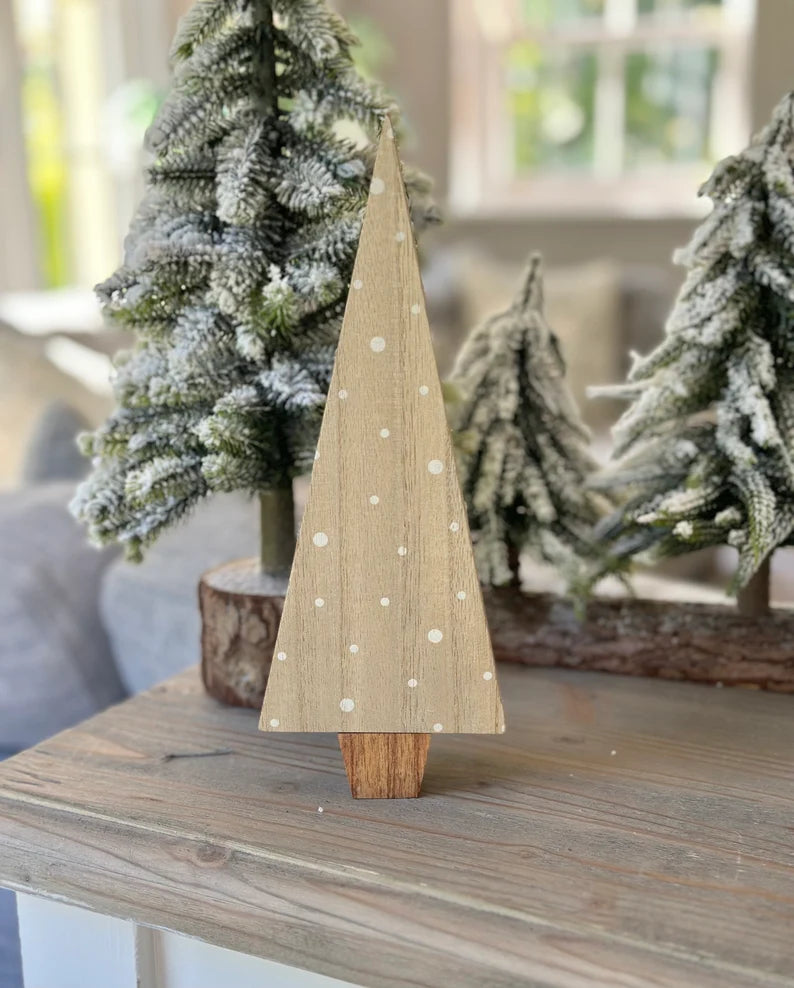 Wooden Christmas Tree Decoration