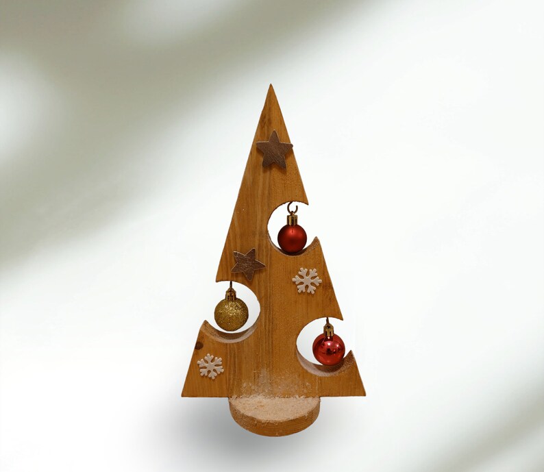 Christmas Tree with decorations, Christmas Table centre piece, Freestanding decoration ornament