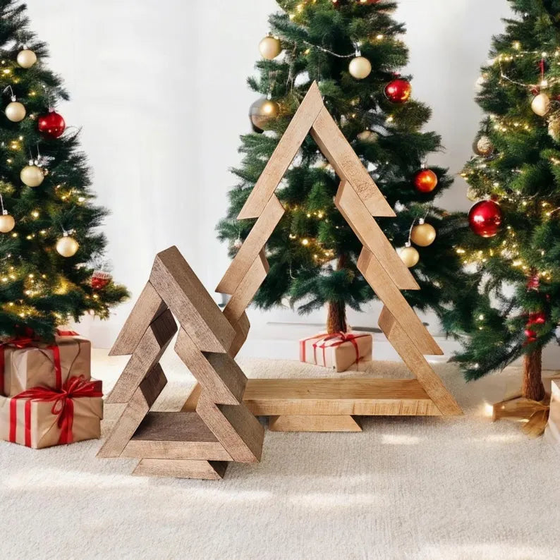 Wooden Christmas Tree, Rustic Christmas Decorations, Standing Christmas Decorations, Christmas Trees, Christmas Table Decorations