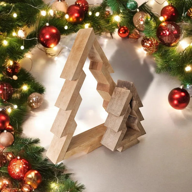 Wooden Christmas Tree, Rustic Christmas Decorations, Standing Christmas Decorations, Christmas Trees, Christmas Table Decorations