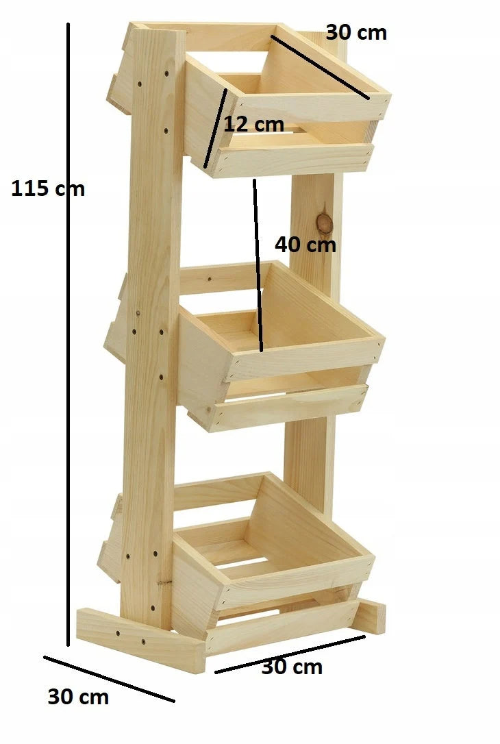 Tiered Freestanding Fruit and Vegetable Storage Rack, Kitchen Food organizer, Toy Storage Shelves,