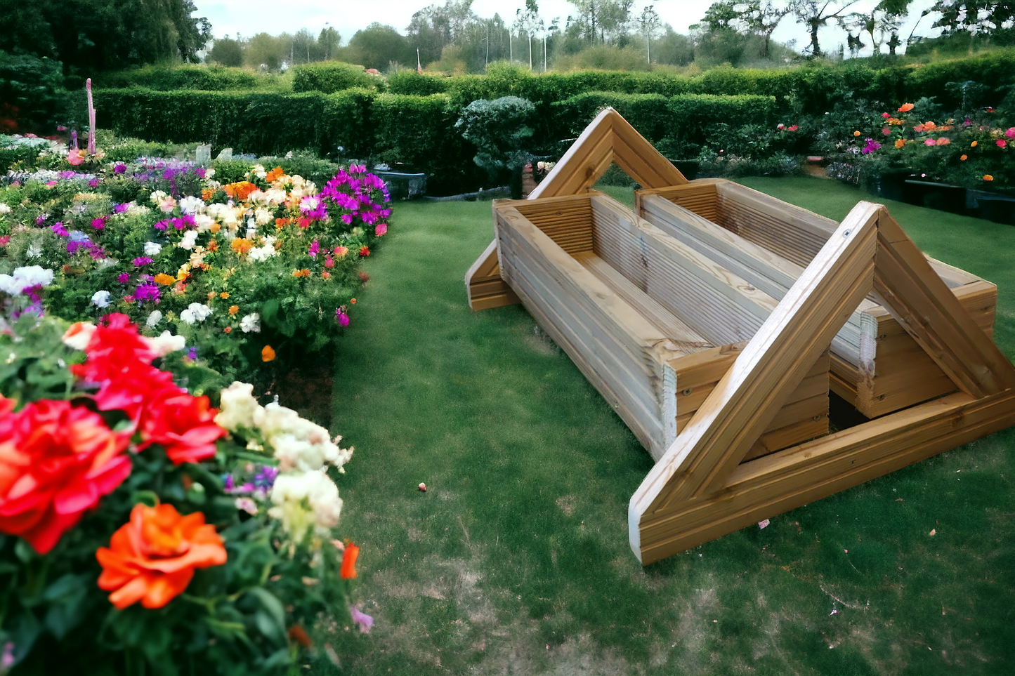 TWINS Decking Planter Trough