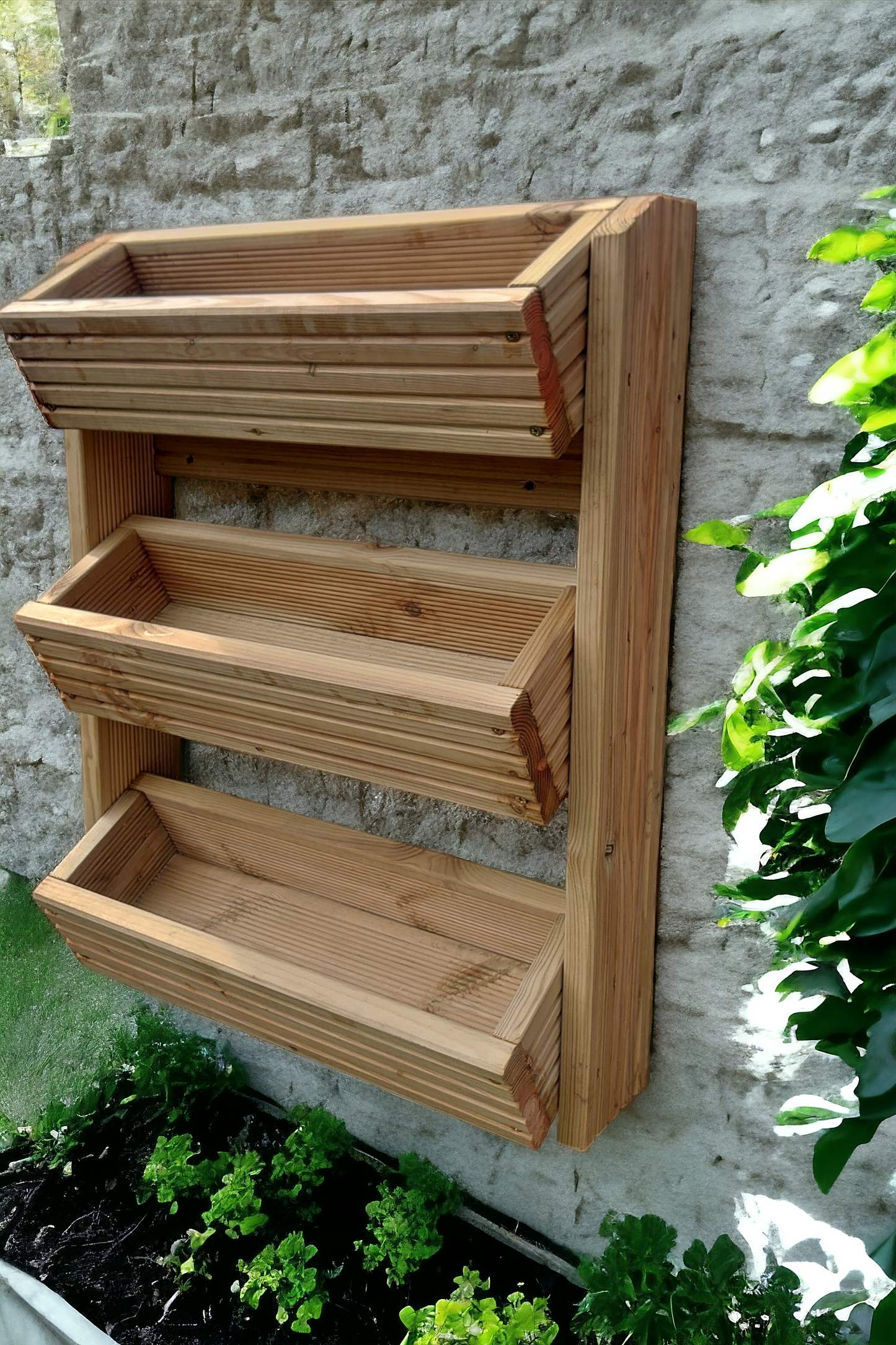 Herb planter tiered vertical