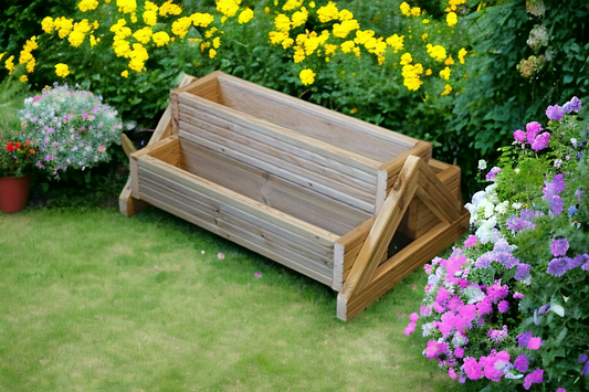 TRIPLETS Decking planter Trough