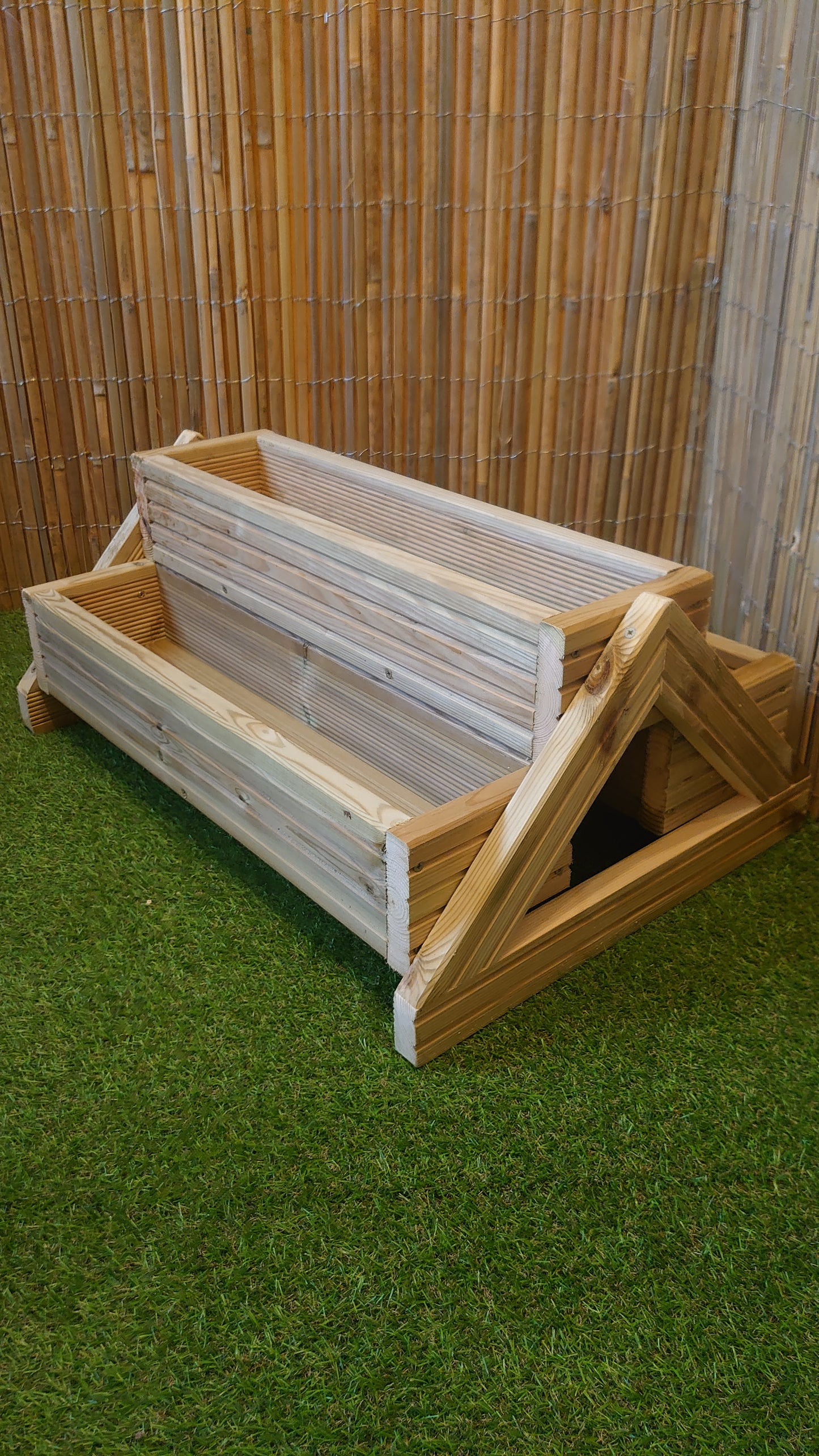 TRIPLETS Decking planter Trough